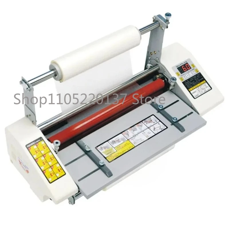 A3+ Paper Laminating Machine  Four Roller Cold Hot Laminator Rolling Machine Film Photo Laminating Machine