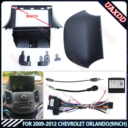 Para 2009-2012 CHEVROLET ORLANDO 9 pulgadas Radio Android arnés estéreo pantallas accesorios navegación tablero cable marco canbus