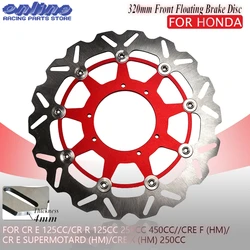 320MM Oversize Front Floating Brake Disc Rotor For CR CRF CR125 CR250 CR500 CRF250R CRF250X CRF450R CRF450X Motocross Enduro