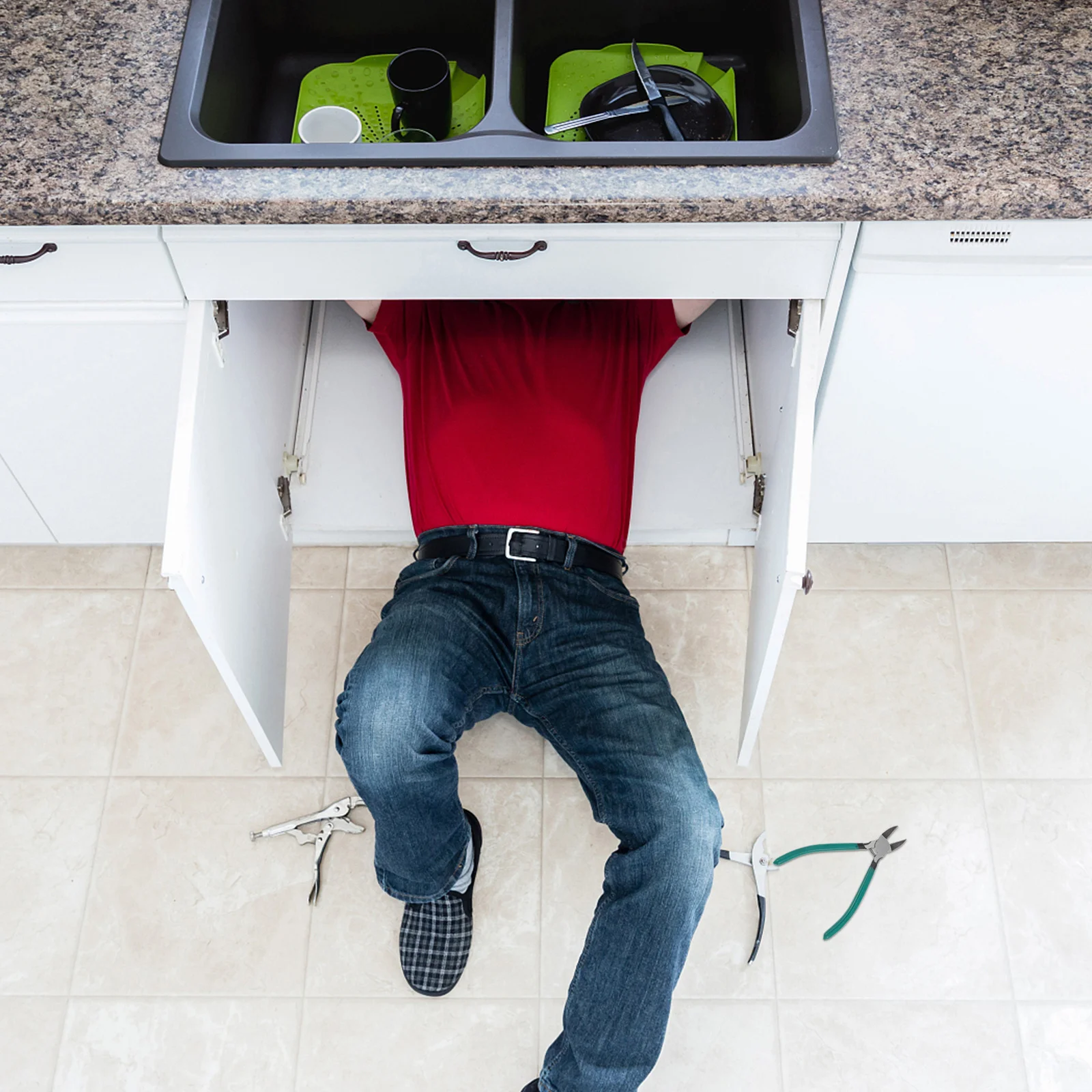 

6 Inch Steel Side Cutter Precision Sharp Nose Pliers for Wire Cutting Electronic Components Repair Flush Cut Tool