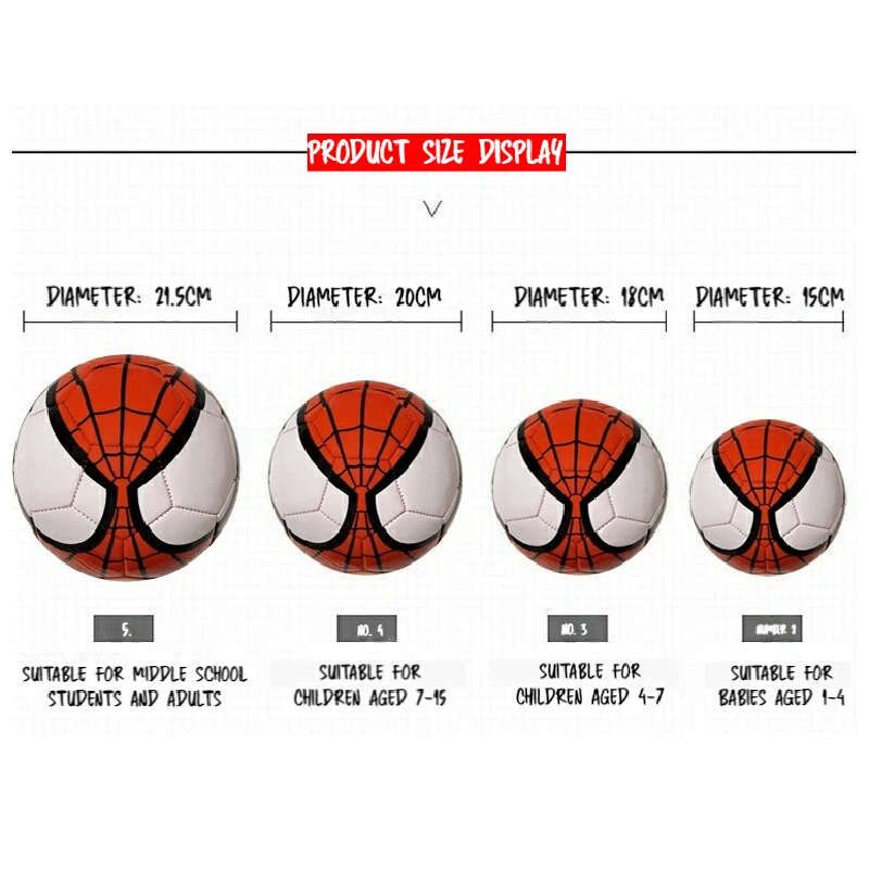 ألعاب ساخنة كرة القدم الرجل العنكبوت كرة القدم طالب كرة القدم الحرم الجامعي لعبة التدريب البلاستيكية كرة القدم هدية عيد ميلاد للأطفال لعبة هدايا العيد