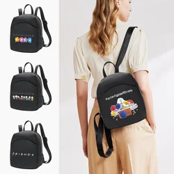 2022 Women Mini Backpack Lady Shoulders School Bag for Girl Designer Backpacks Crossbody Bag Friends Series Pattern Shopping Bag