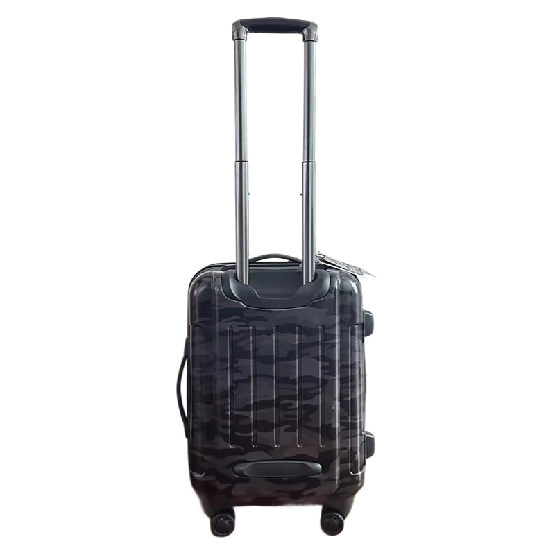20 Inch Camouflage Carry On Luggage - Expandable Suitcase with 360° Spinner Wheels, Anti-Collision Corners, Telescopic Handle