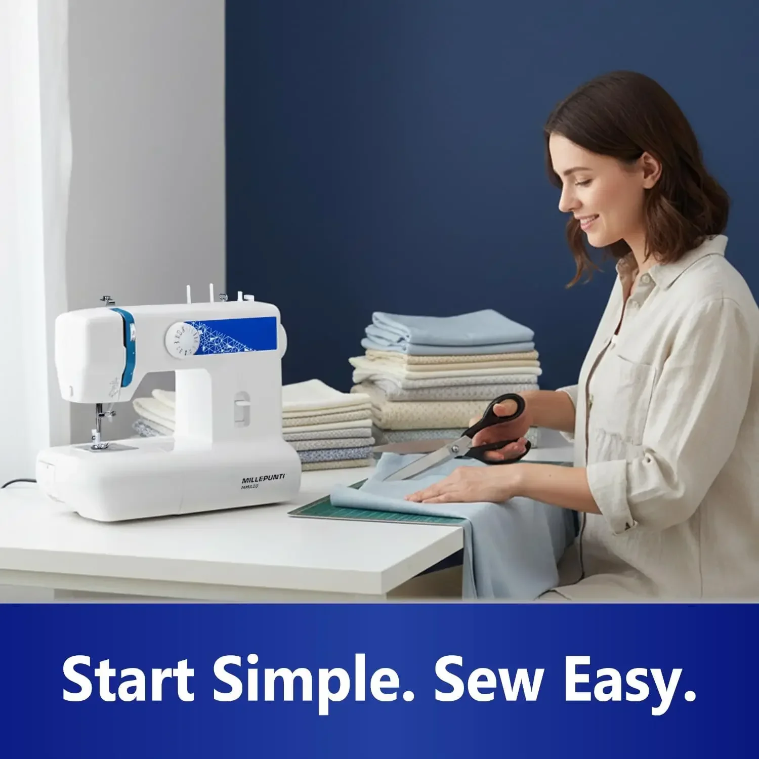 Brand new fast shippingBestsellerMMA20 First Time Sewing Machine for Beginners, 13 Stitches | Compact & lightweight beginner sew