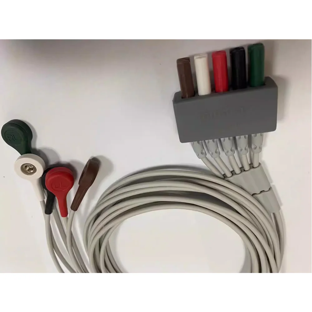 Mindray EL6501B Split Five-Lead ECG Cable AHA Button Type