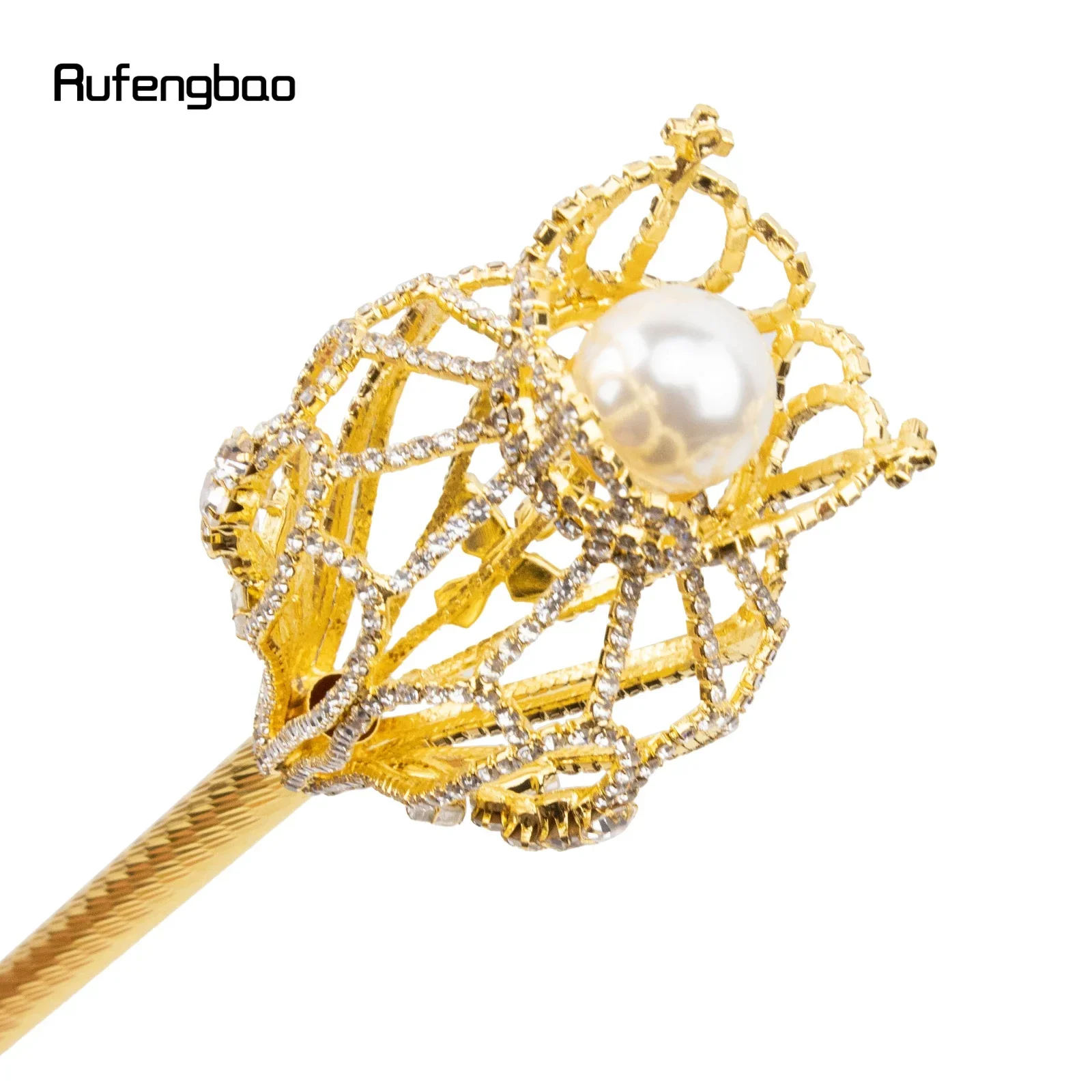 الذهبي الأبيض سبيكة الصليب الصولجانات لفتاة الأميرة الصولجانات للأطفال الملاك عصا للحزب تأثيري Steampunk والاستخدام اليومي 50 سنتيمتر