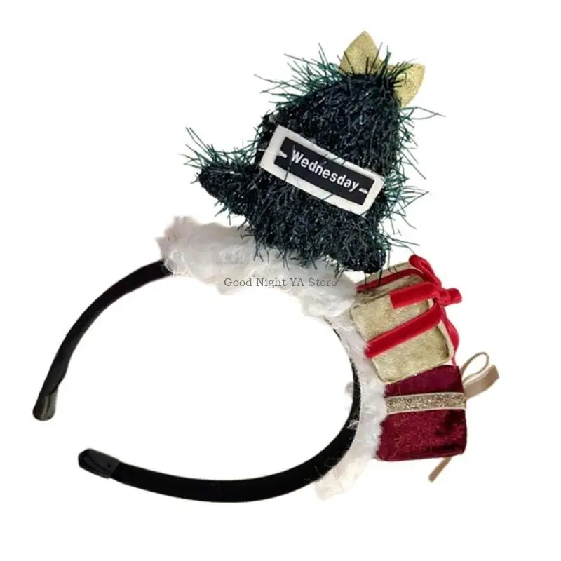Plüschbär/Schneemann-Weihnachtsthema-Stirnband, Partyzubehör, Haarreif, Festival-Haarband, saisonale Kostüm-Requisiten,