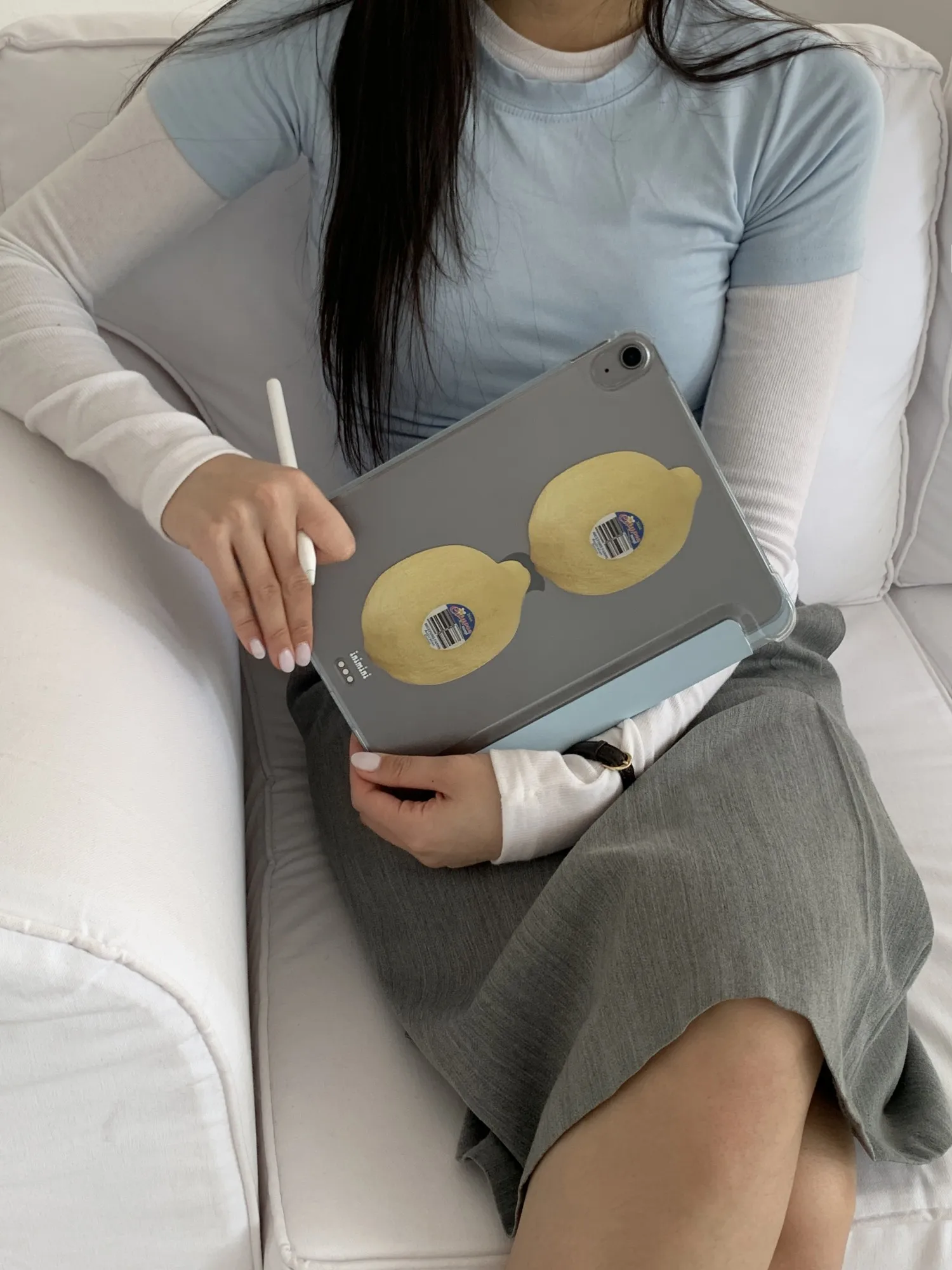 Refreshing LemTablet Case For iPad Pro 11 12.9 13 8.3 M2 M4 M3 9.7 10.2 5/6th 7/8/9/10/11th Mini 6 7 Air 1 2 3 4 5 6 Stand Cover