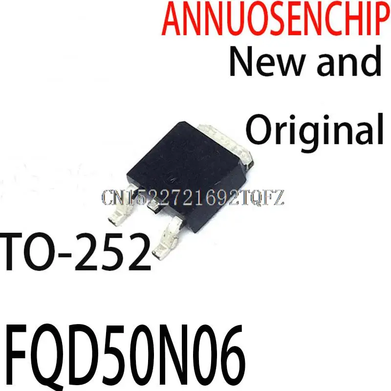 10PCS New and Original 50N06 TO-252  50A 60V FQD50N06