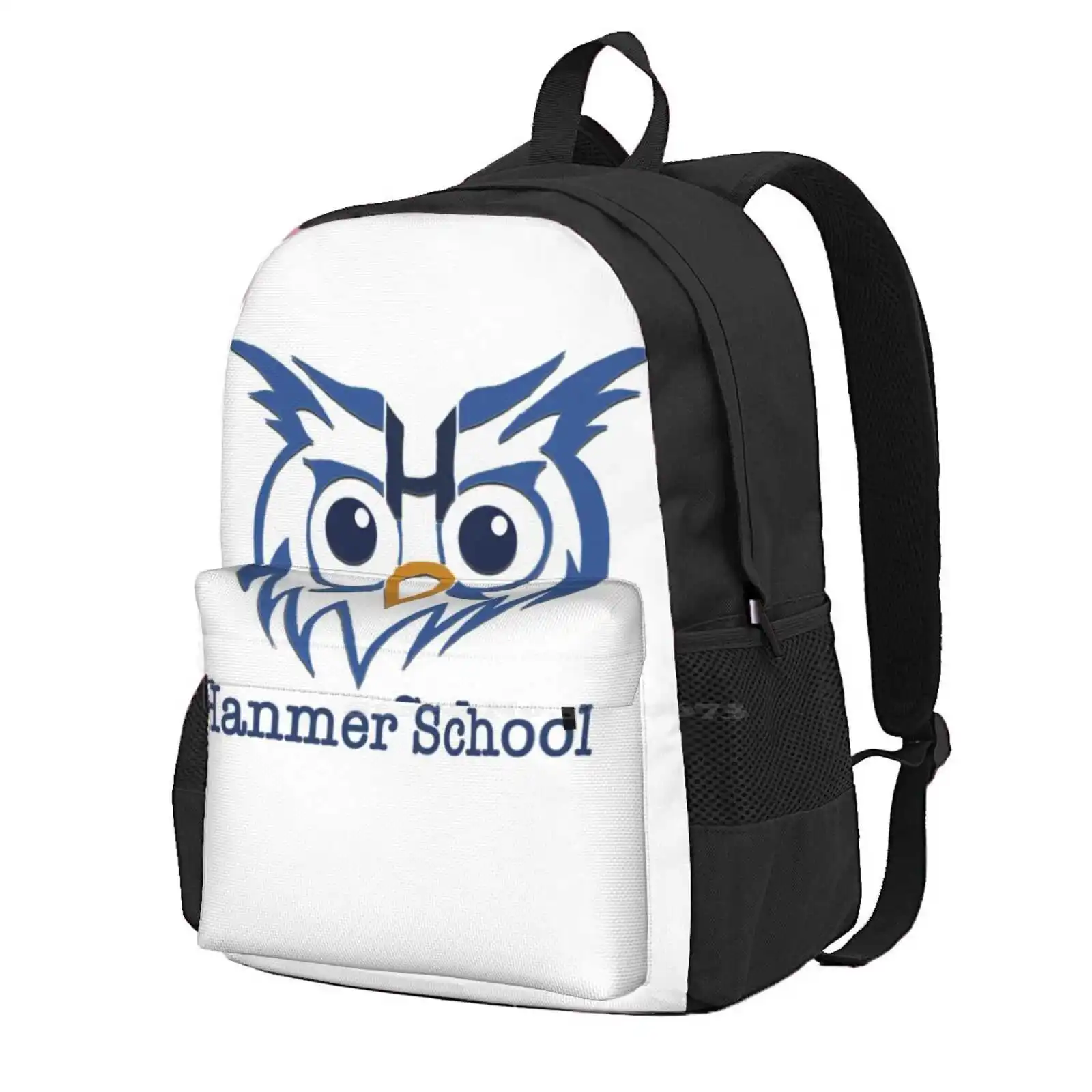 Blue Hooty " Hanmer School " School Bags Travel Laptop Backpack Hanmer School Old Wethersfield Hooty A W Hanmer