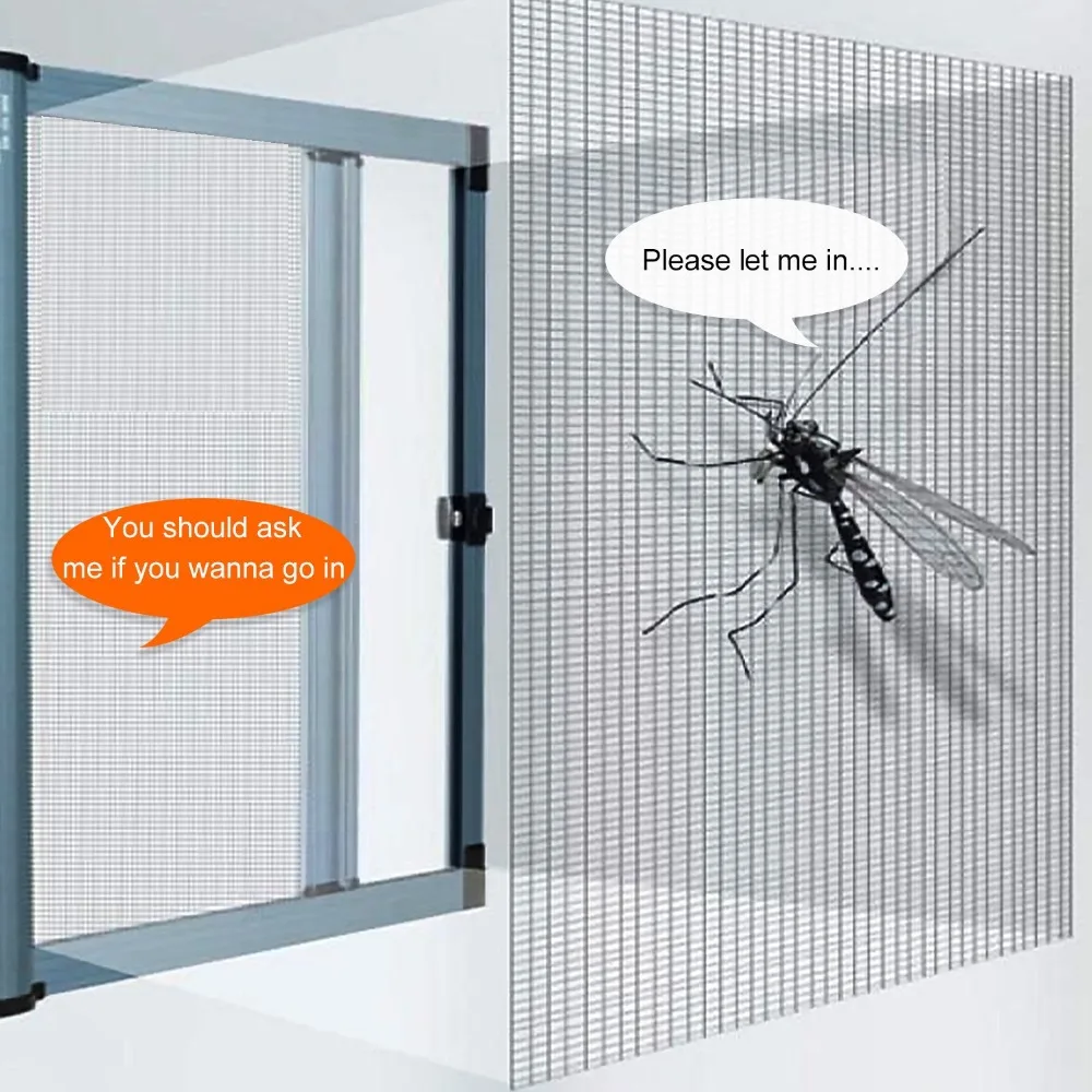 Innen-Moskitonetz in Anpassbarer Größe zum Schutz von Baby & Familie vor Insekten und Mücken, Anti-Moskitonetz aus PP-Nano-Fenstergewebe – Detail 1