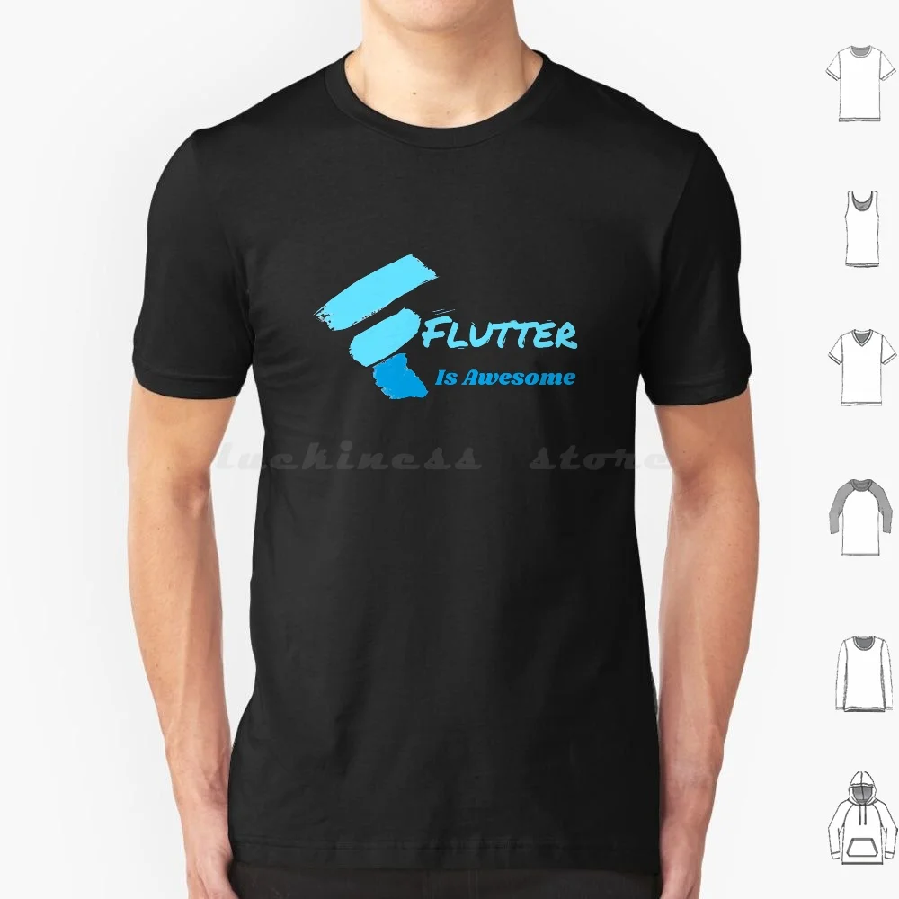 Flutter Framework T Shirt 6xl Cotton Cool Tee Flutter Google Flutter Dart Flutter Io Mobile App Developer Mobile Technology