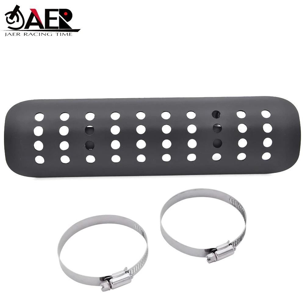 Exhaust Muffler Pipe Heat Shield Flame Cover Heel Protect Universal for Harley Copper Cruiser Custom