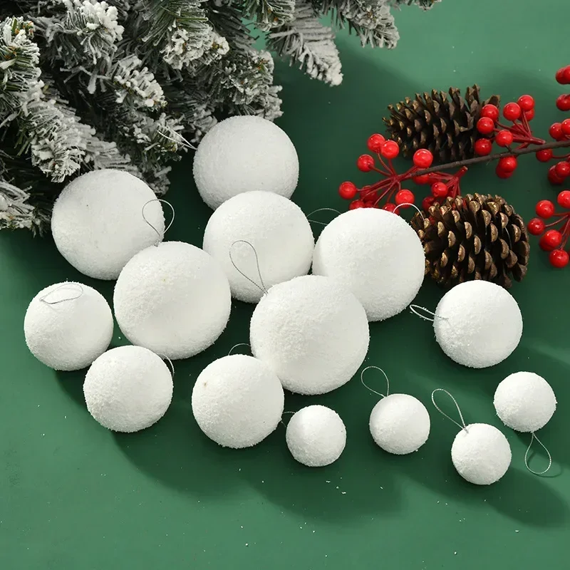 

6pcs Christmas Tree Balls 8cm 6cm 4cm Big Christmas Ball Decor Christmas Tree Hanging Pendant Ornaments Set for Xmas New Year