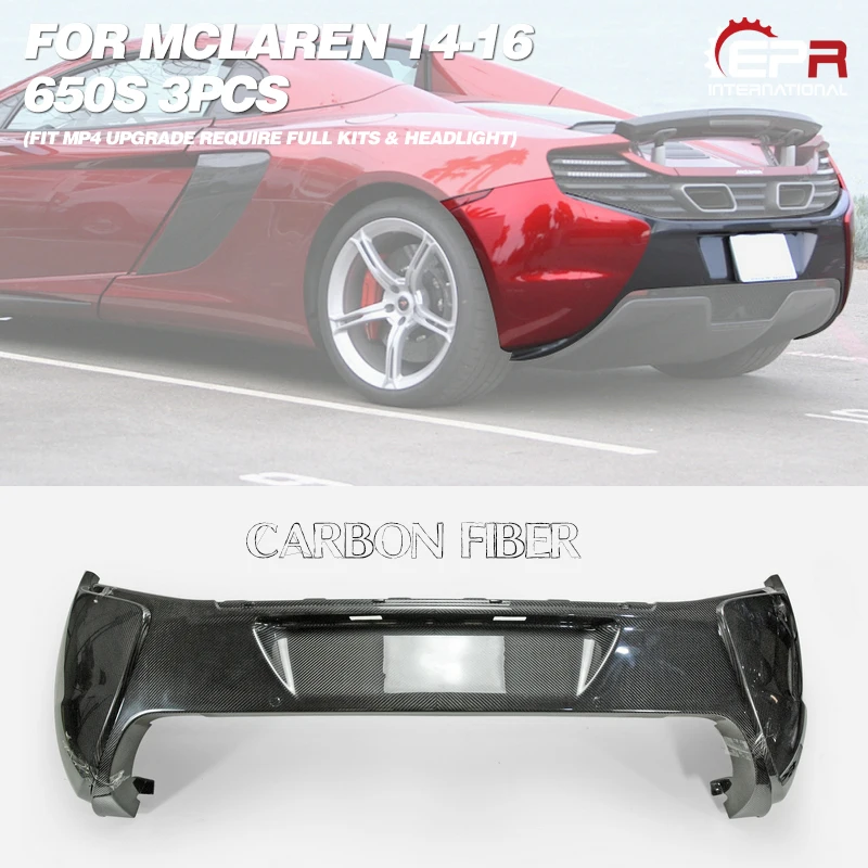 

Крышка заднего бампера и боковая крышка из 3 предметов, подходит для McLaren 650S MP4, обновленные полные комплекты и аксессуары для внешнего кузова фар