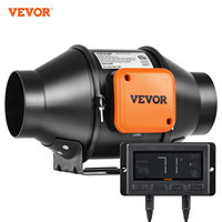 VEVOR 4/6/8 inch Inline Duct Fan with Temperature Humidity Controller EC-motor Ventilation Exhaust Fan Air Ventilator for Home