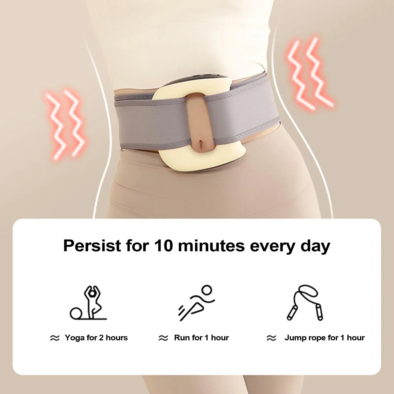 Fascia Ring Body Fascia Massager Trillingen Ring Draagbare Elektrische Massage Tool Spierontspanning Voor Buik Benen Buik Armen