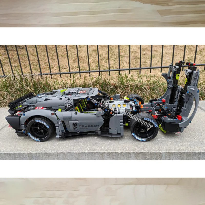 New Technical Peugeoted GT Version Speed Car Building Blocks DIY 42156 Alternate Build Racing Vehicle Bricks Toys Gifts Kids Boy