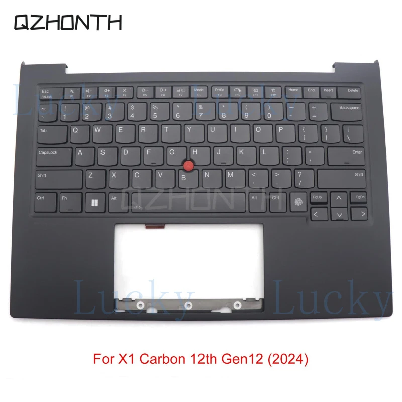 

Новая подставка для рук (пальмрест) с подсветкой US для Lenovo ThinkPad X1 Carbon 12-го поколения 2024 года, 14 дюймов