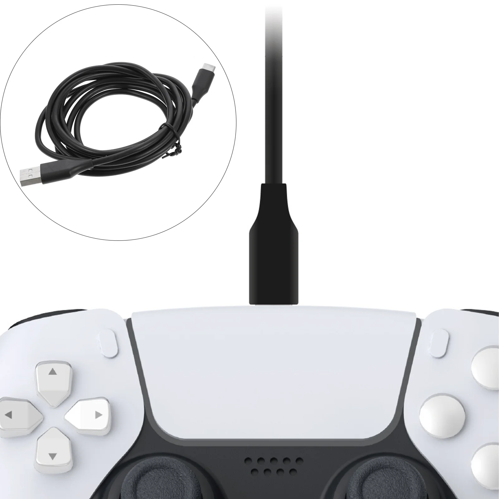 

1Pcs Charging Data Cable for Game Handle High-Quality Construction Built-in Safety Protection Faster Stable Charge Home Car