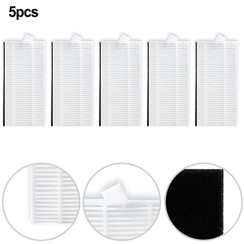 5pcs Filter Replacement For Cecotec Conga Flash Connected Robotic Vacuum Cleaner Filter Accessories