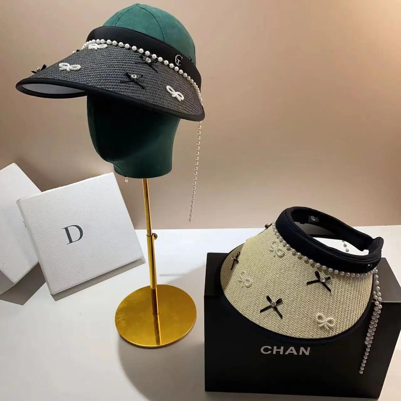 New Fashion Summer Bowknot Empty Top Straw Hat For Women Trendy Travel Sunshade Sun Hats Holiday Beach Cruise Visor Cap