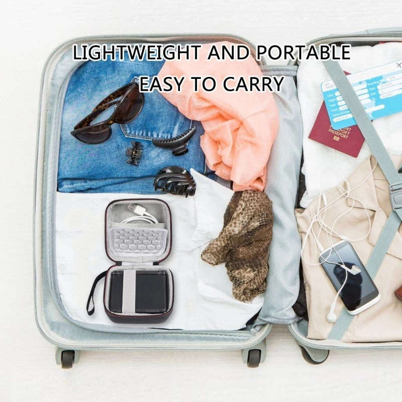 Handbag Handheld Game Console Shockproof Protector Case with Lanyard Mesh Pocket