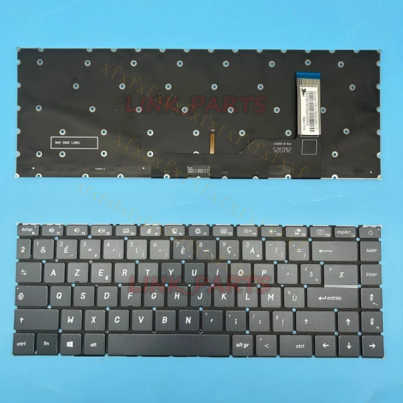 Clavier français Azerty A + pour MSI Modern 15 A10M A10RAS A10RBS V190622BK1 rétroéclairé