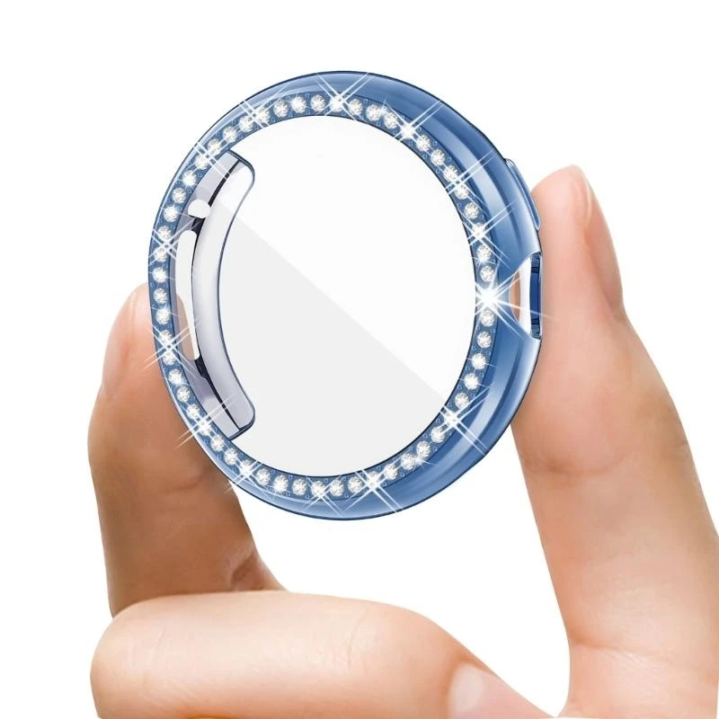83CE Full Coverage Diamond Bezel Shell Protector Cover Scratchproof Housing Replacement Silicone Cover