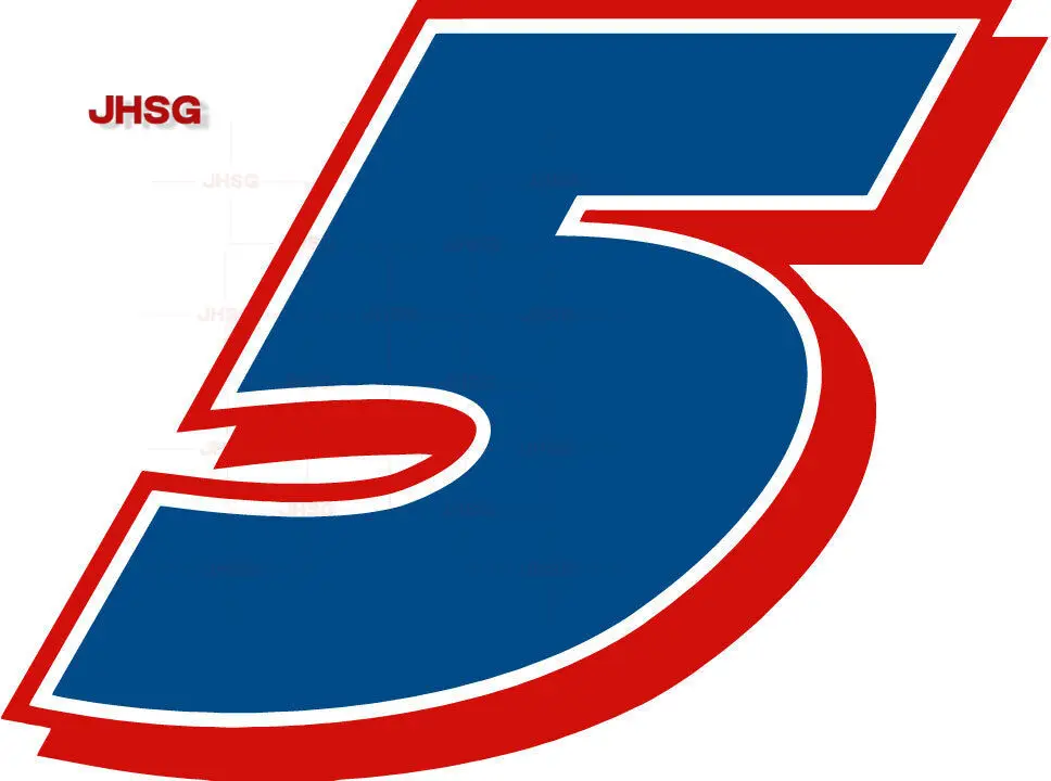 

Digital Sticker Number 5 Exquisite Car Sticker Waterproof Vinyl Sticker