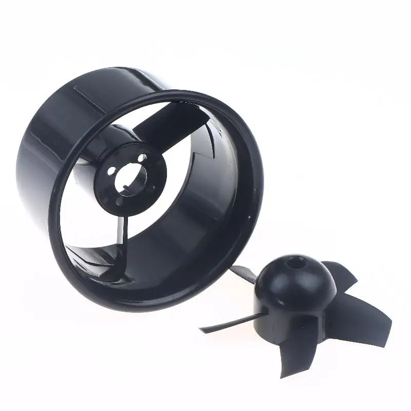 Duct Fan 64mm 5-blade No Motor For RC EDF Jet Airplanes Toy Parts Mounting 3.0mm Motor Shafts