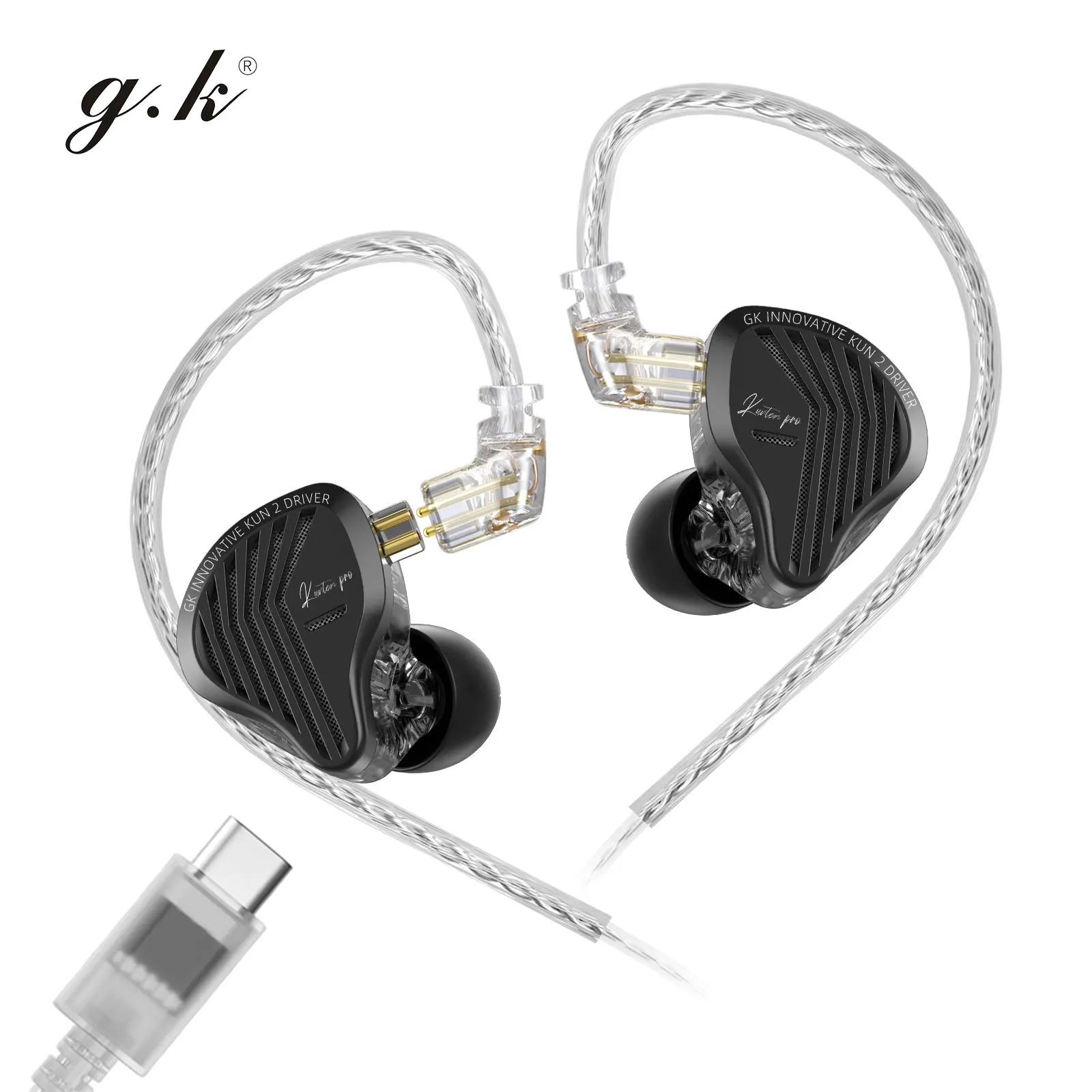 GK KUNTEN PRO Earphones New-Generation Upgraded Dynamic Driver Unit 2nd-Gen Magnetic Circuit System Recommended music headsets