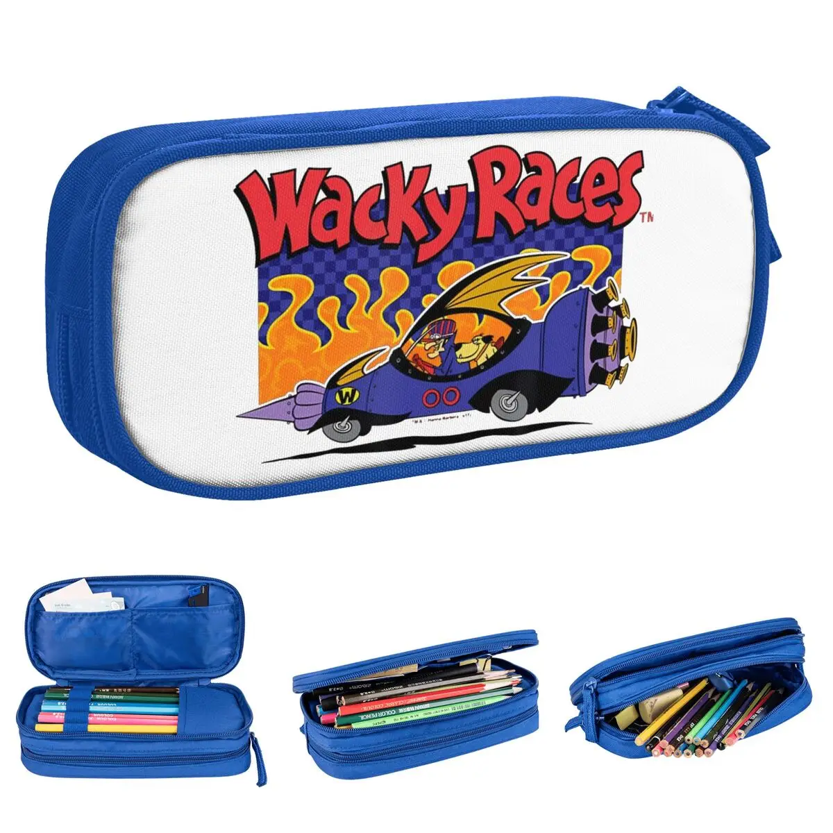 Matching Family Group Christmas Pajama Pencil Cases Wacky Races Pencilcases Pen Box Kids Large Bags Office Cosmetic Stationery