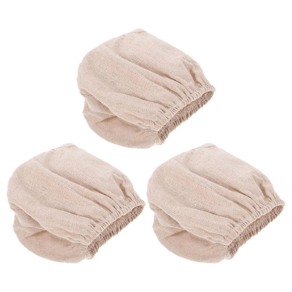 3Pcs Oval Bread Proofing Basket Covers Linen Cotton Cloth Dough Fermentation Rustic Country Picnic Baking Sourdough Cover - view 4