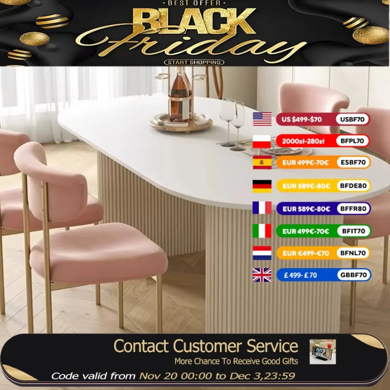 

European White Dining Table Living Room Unique Design Side Kitchen Dining Table Coffee Round Sillas Para Comedor Home Furniture