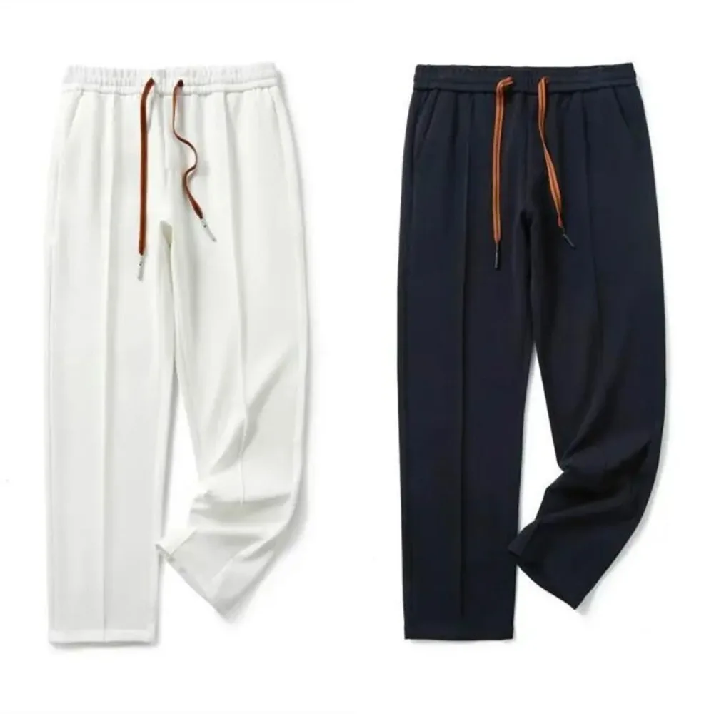 Z Collection Italian Luxury 2026 Spring Summer Slim Fit Elastic Athletic Pants for Men Commute