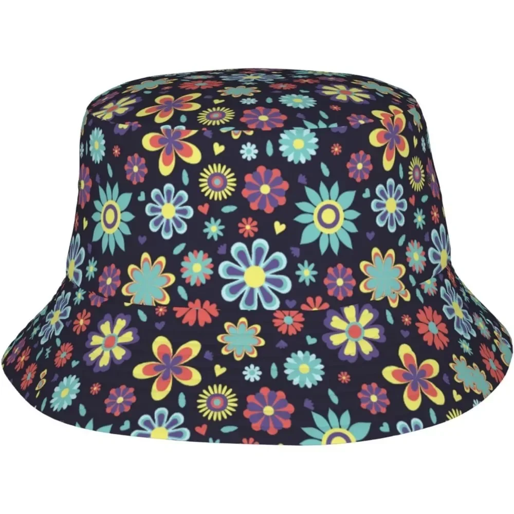Gorra de pescador de flores pequeñas, Gorras de Hip Hop, sombrero de cubo con estampado Unisex para verano, jardinería al aire libre, playa, Camping, senderismo, Gorras de pesca