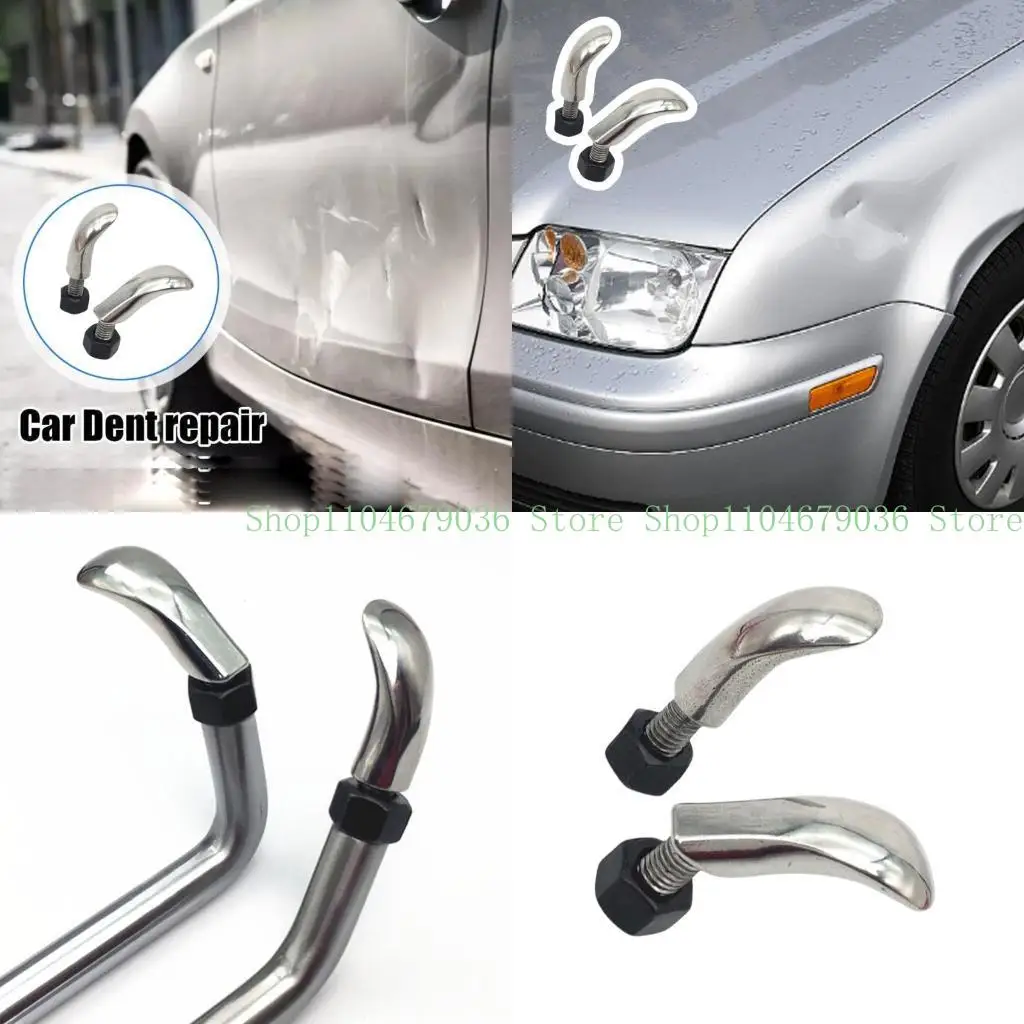 

652F 2PCS CAR DENTE DENTER HEAD 360 -градусная конверсионная головка Universal Universal из нержавеющей стали для ремонта Dent