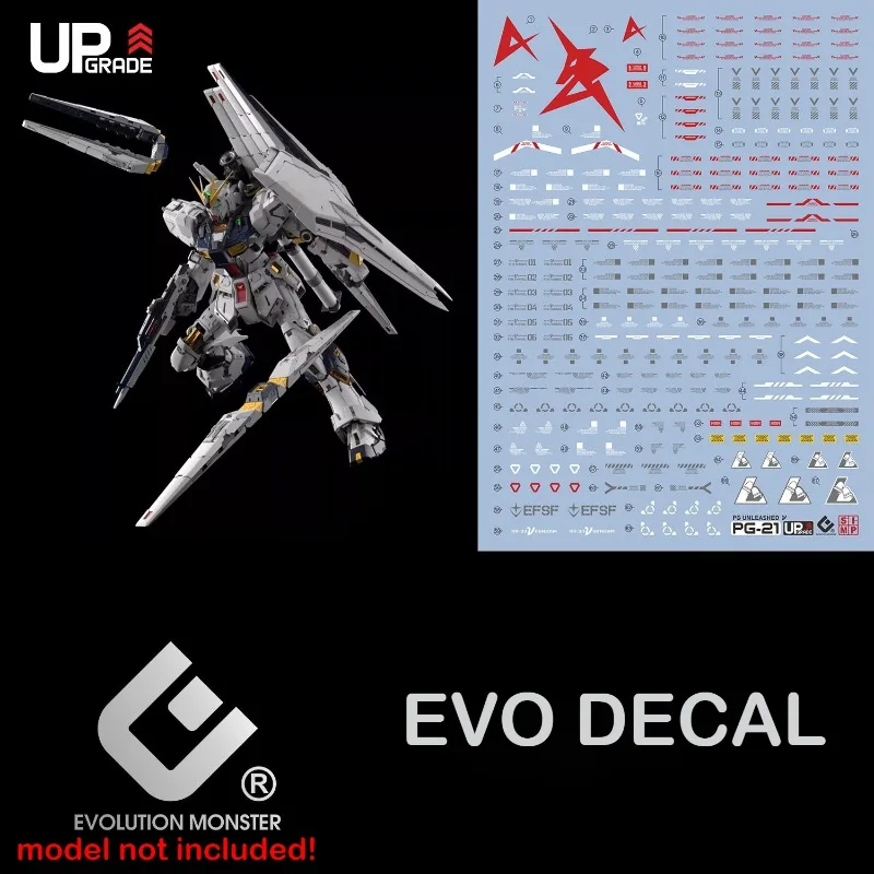 

EVO PG-21 High Precision Fluorescent Water Slide Decals For PGU 1/60 RX-93 V Model DIY Upgrade Accessories