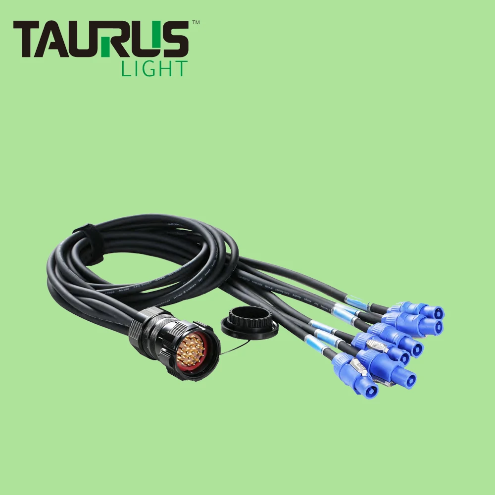 

Socapex 19-Pin Breakour Cable 6 X Powercon Cable Loose Tail With Distribution Core Cable 3x1.5 or 3x2.5mm