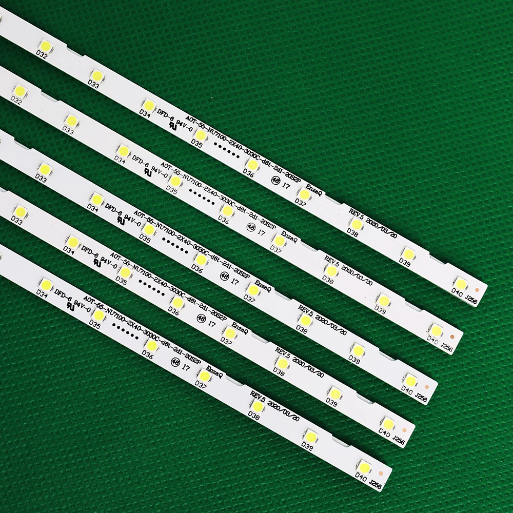 10pcs LED Backlight Strip For UE55NU7100 UE55NU7105 55NU7100 BN96-45913A 46033A STS550AU9 UE55NU7170 UE55NU7300 UE55NU7400