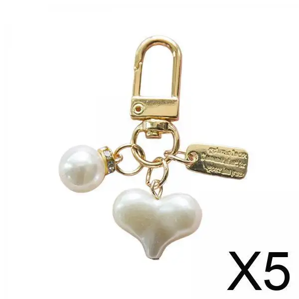 พวงกุญแจตุ๊กตาประดับมุกเทียม จี้ห้อยกระเป๋า แฟชั่น ของตกแต่งกระเป๋าสำหรับผู้หญิง กระเป๋าเป้ ของชำร่วยงานปาร์ตี้