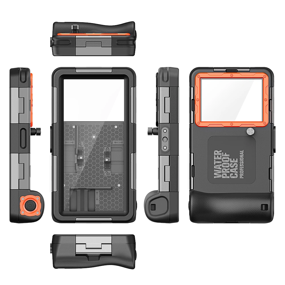Shellbox Nieuw geüpgradede veelkleurige IP68 standaard 15M/50ft duiken/zwemmen fotografie professionele duiken waterdichte telefoonhoes