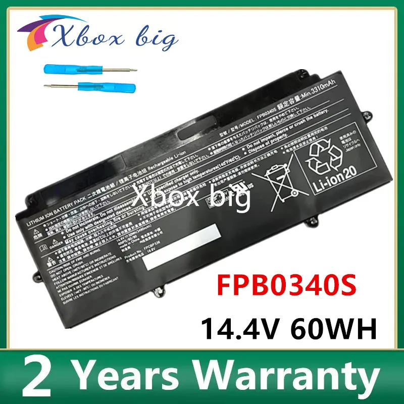 Bateria do Portátil para Fujitsu Lifebook Fpcbp536 U937 U938 Fpb0340s U939 U939x Cp73763401 14.4v 50wh 3310mah