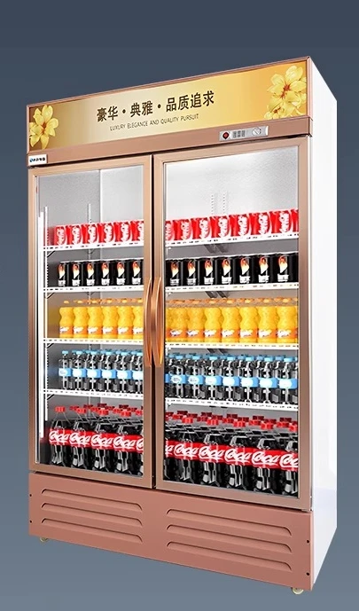 خزانة عرض مبردة، خزانة مشروبات، باب واحد مزدوج، ثلاجة تجارية، خزانة بيرة عمودية