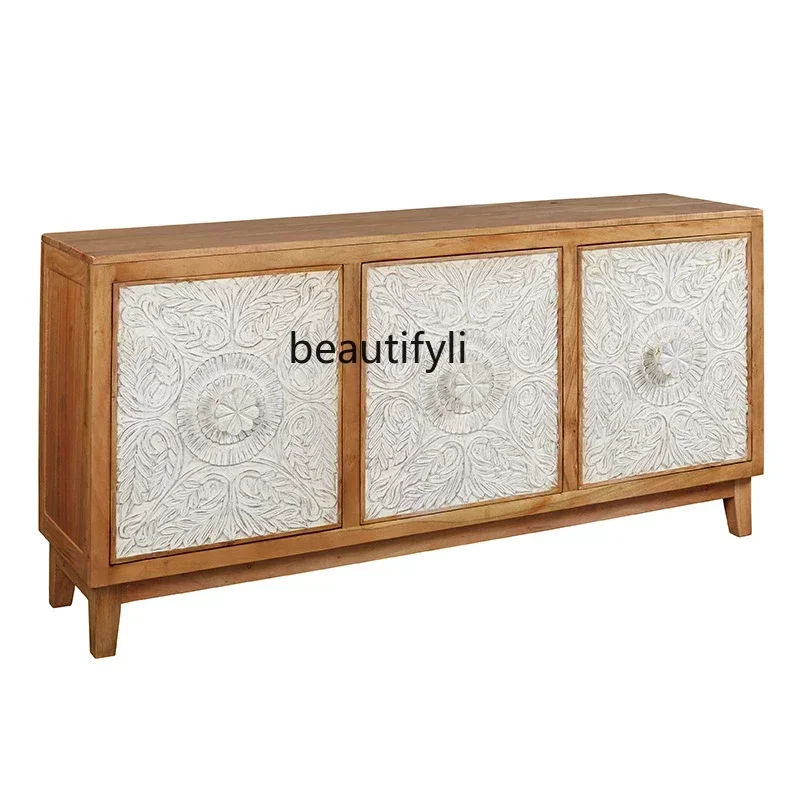 

X American retro old TV cabinet living room wall decorative locker dining side cabinet