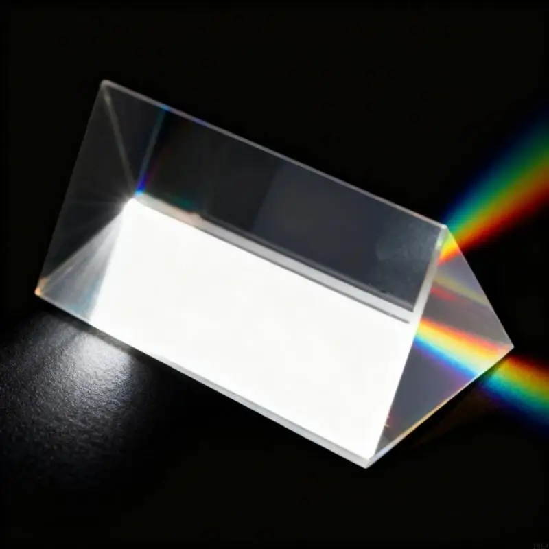 Educational Glass Prism For Physics Experiments And Photography Creates Rainbow Lights Effects Science Gift