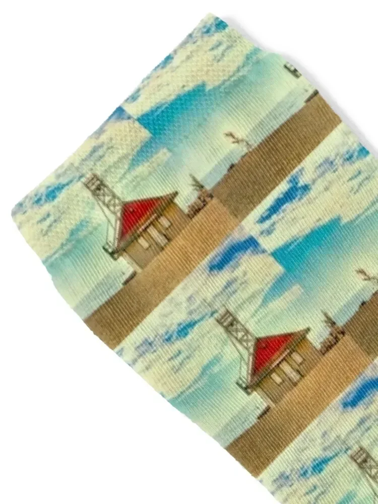 Leuty Life Guard Station Socks anime Heating sock Socks Man Women's