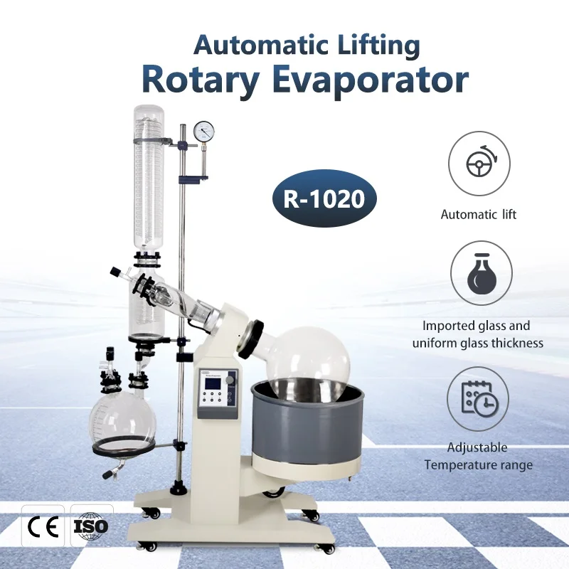 ZOIBKD Labor Ausrüstung R-1020 Rotary Verdampfer Motor Aufzüge Kann Wasser oder Öl Bad Erhitzt