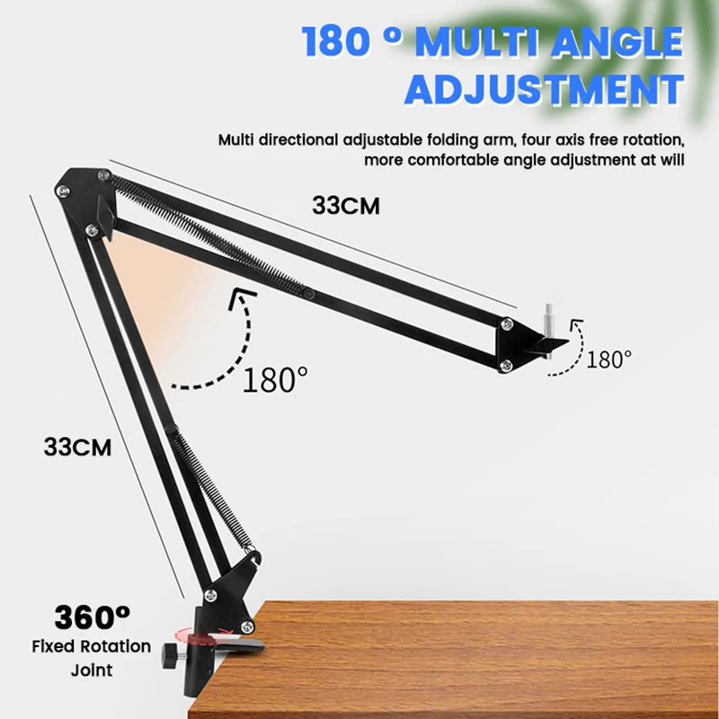 Live Camera Magic Arm DSLR Table Stand Phone Holder Stand Camera Bracket For Smartphone Tablet Webcam Led Ring Light Studio Kit